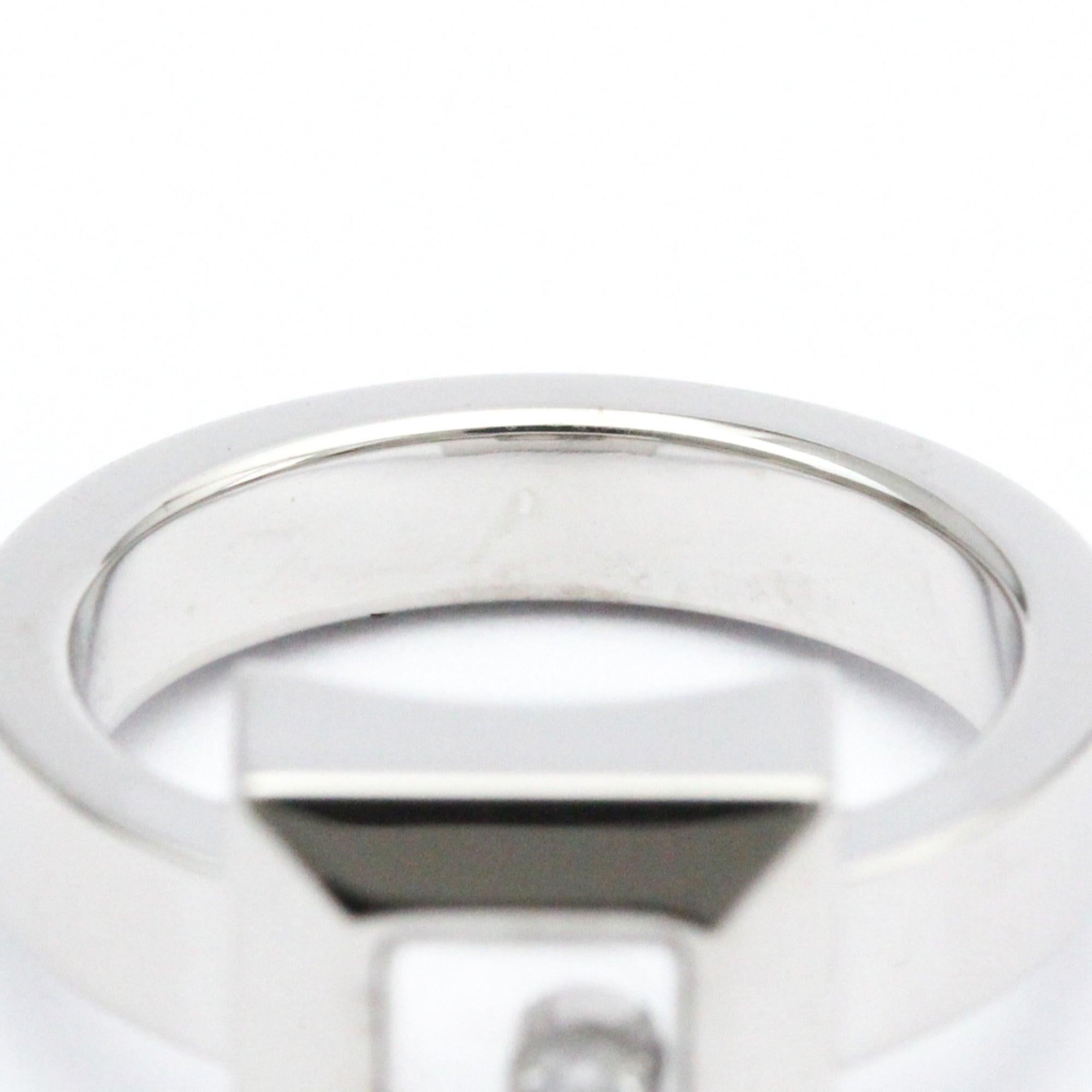 Chopard Happy Square Diamond Ring en or blanc 18 carats en vente 1