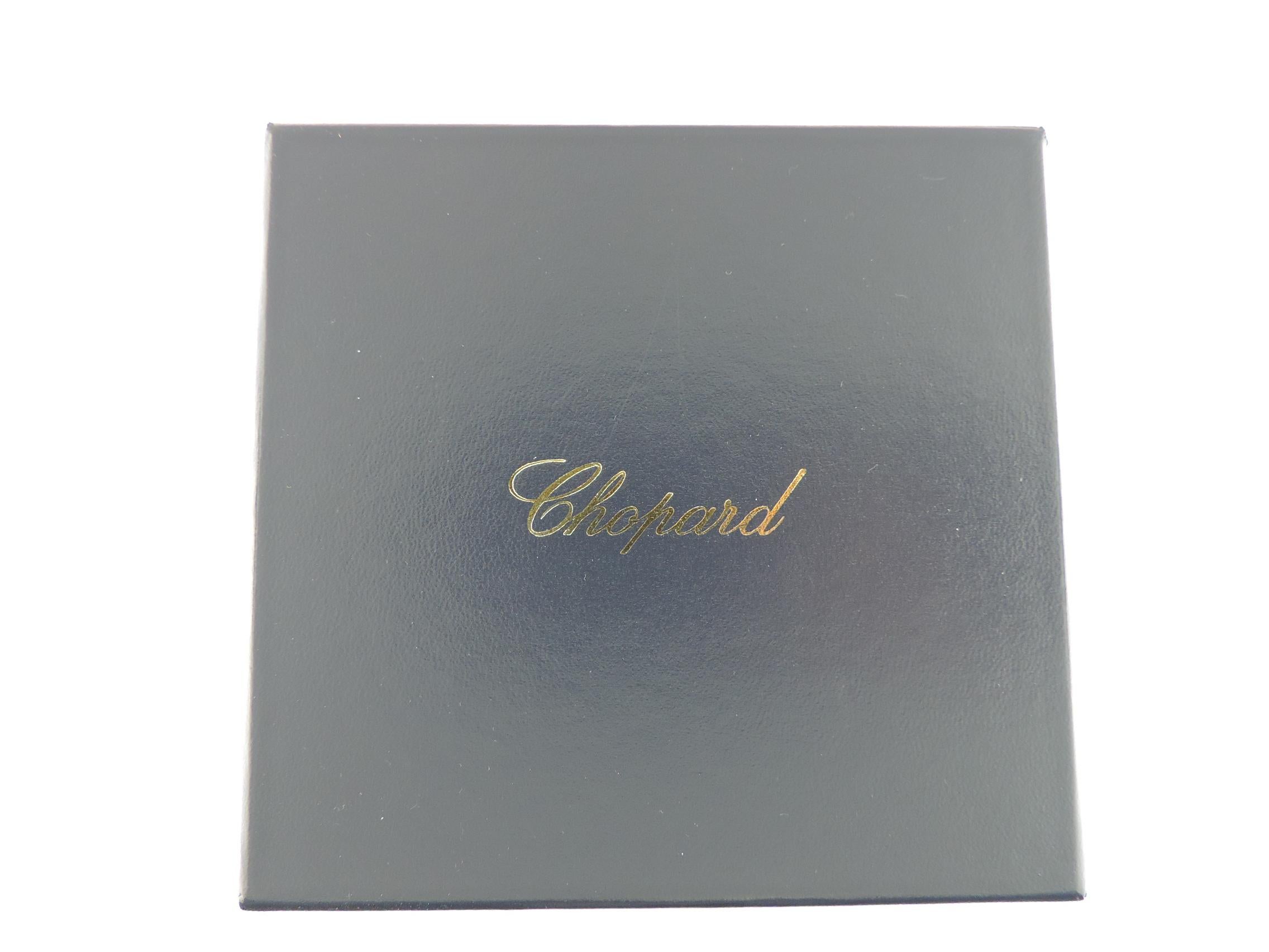 Chopard Happy Sun Diamonds 18 Karat Gold Pendant Necklace on Black Leather For Sale 1