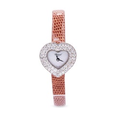 Chopard Heart 18K White Gold MOP Diamonds 5275 Ladie's watch