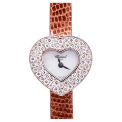 Chopard Heart 18K White Gold MOP Diamonds 5275 Ladie's watch