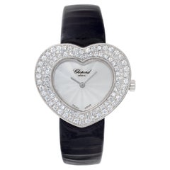 Chopard Heart Watch in 18k White Gold with Custom Diamond Bezel Ref. 5631