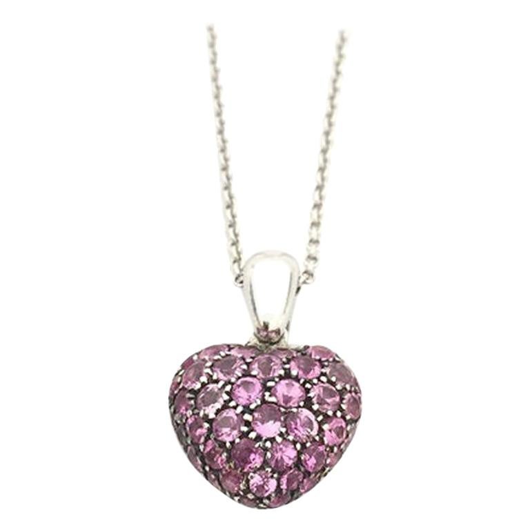 Chopard Collier cœur avec saphir rose 79/4203/57W