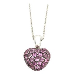 Chopard Collier cœur avec saphir rose 79/4203/57W