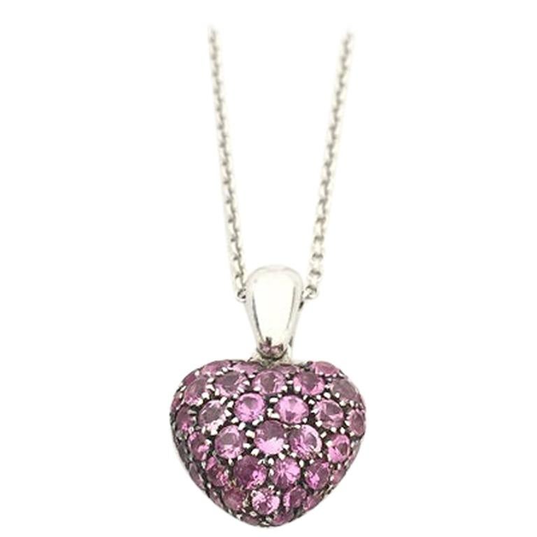 Chopard Heart Pink Sapphire Necklace 79/4203/57W