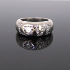 Chopard Heart Shape 0.40 Carat Diamond Love White Gold Band Ring