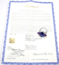 Chopard High Jewelry Diamond Large Tanzanite Amethyst White Gold Ring
