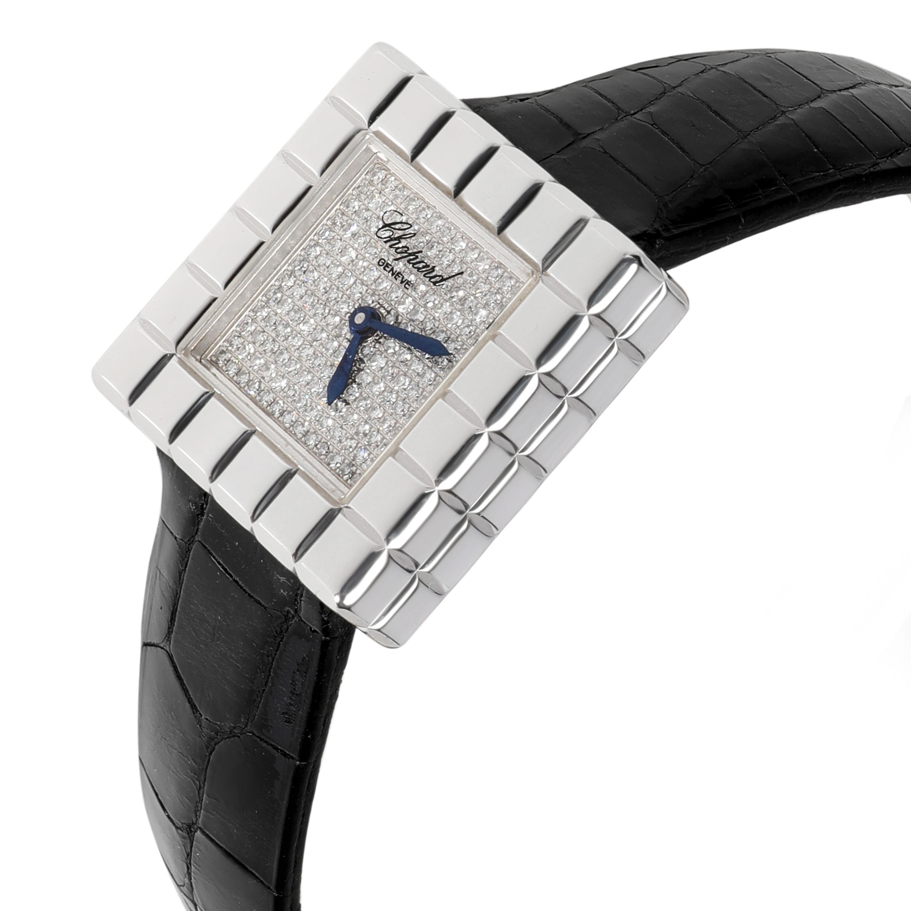 
Chopard Ice Cube 127407/1003 Women's Watch in 18kt White Gold

SKU: 106655

PRIMARY DETAILS
Brand:  Chopard
Model: Ice Cube
Country of Origin: Switzerland
Movement Type: Quartz: Battery
Year Manufactured: 
Year of Manufacture: 2010-2019
Condition: