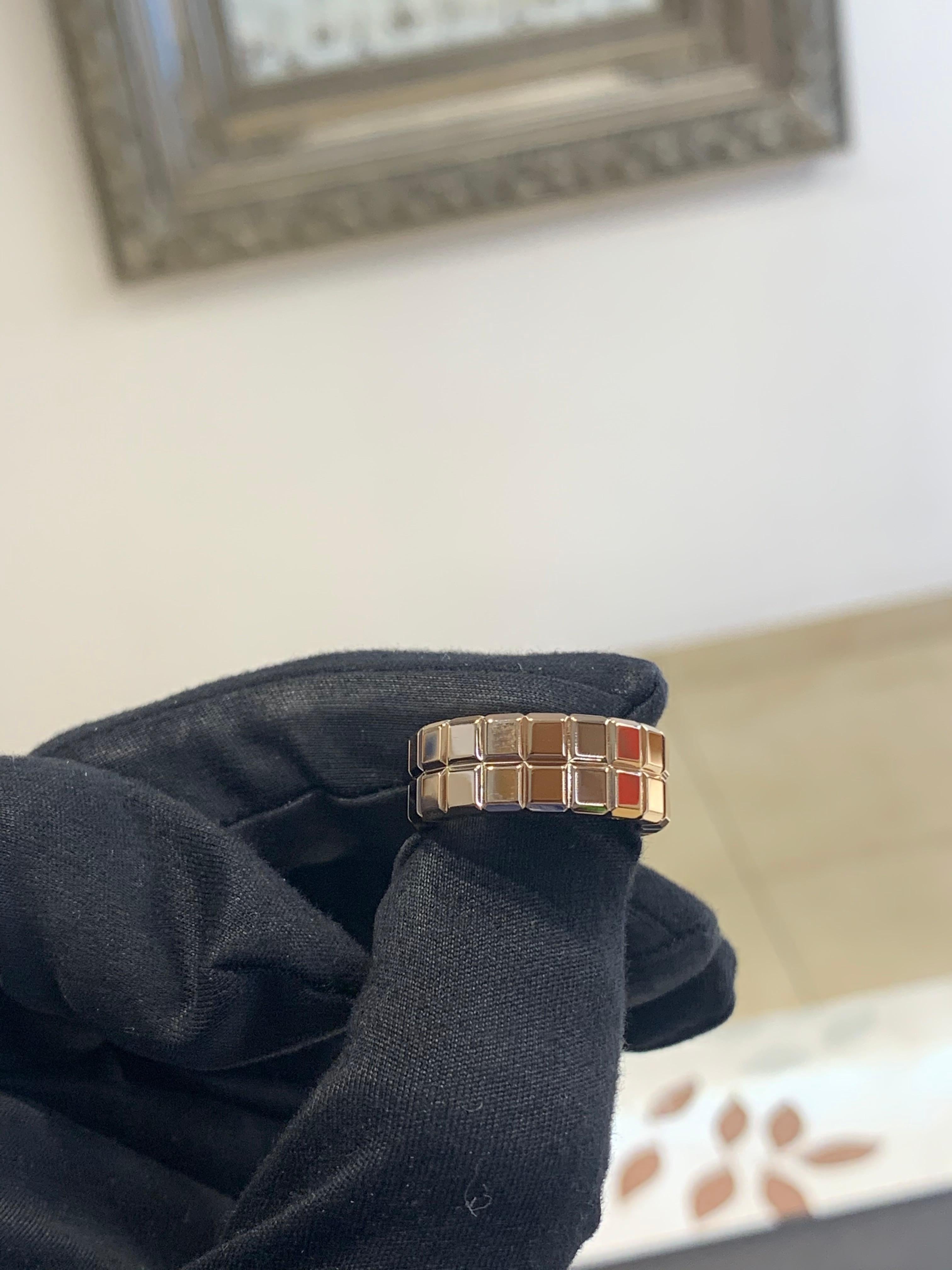 Chopard Ice Cube 18k Gold Ring For Sale 1