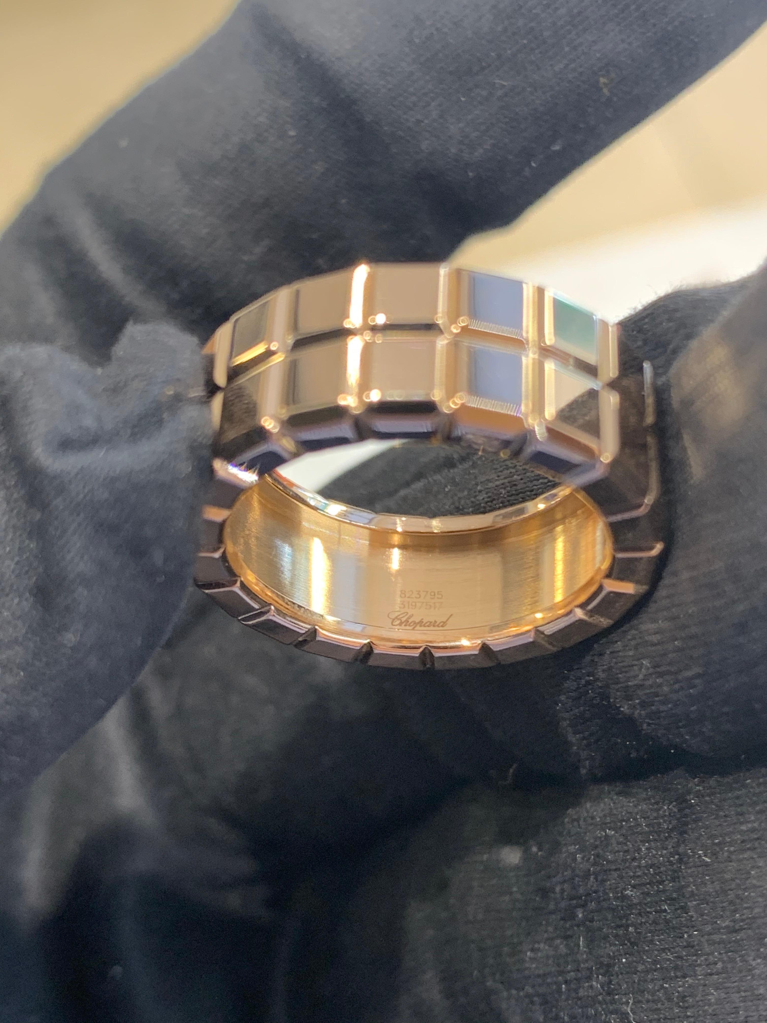 Chopard Ice Cube 18k Gold Ring For Sale 3