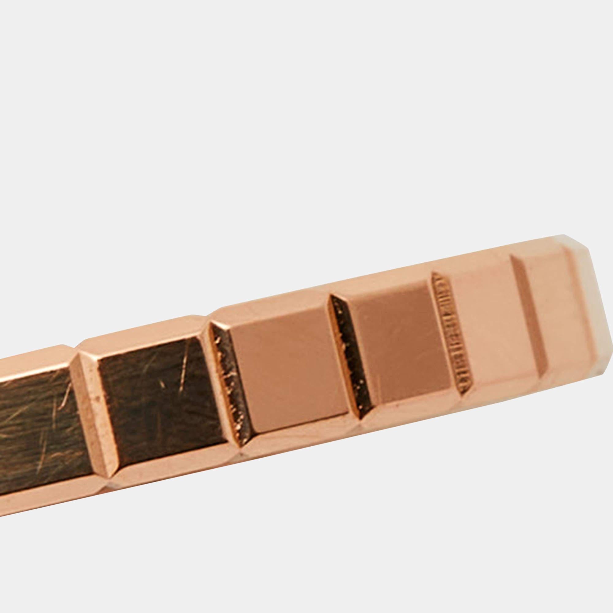 Chopard Ice Cube 18k Rose Gold Ring Size 52 1