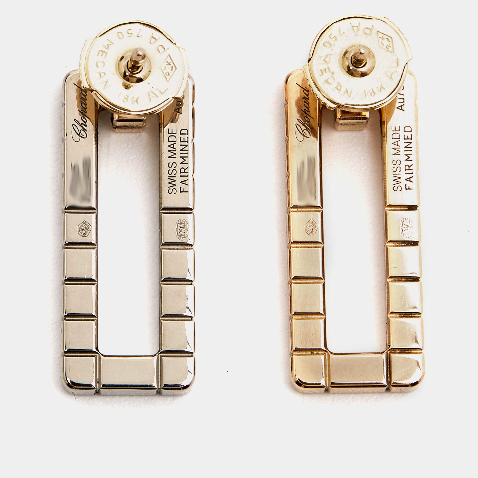 chopard ice cube earrings