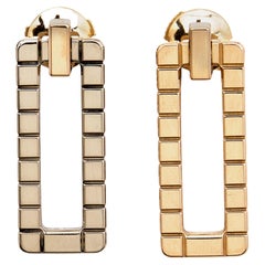 Chopard Ice Cube 18k Two Tone Gold Earrings