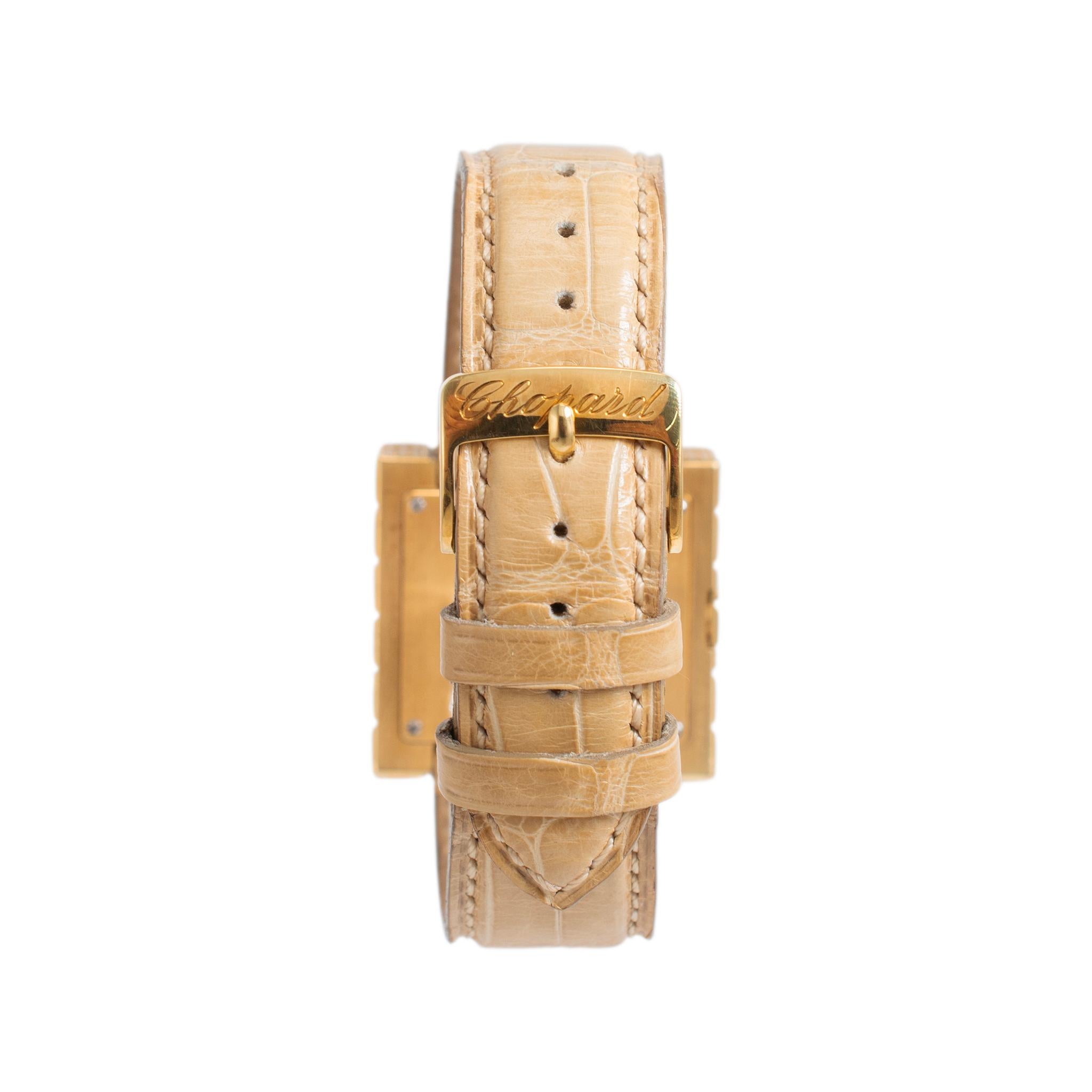 Montre Chopard Ice Cube 32MM 13/6858 Or jaune 18K Diamant Quartz Pour femmes en vente