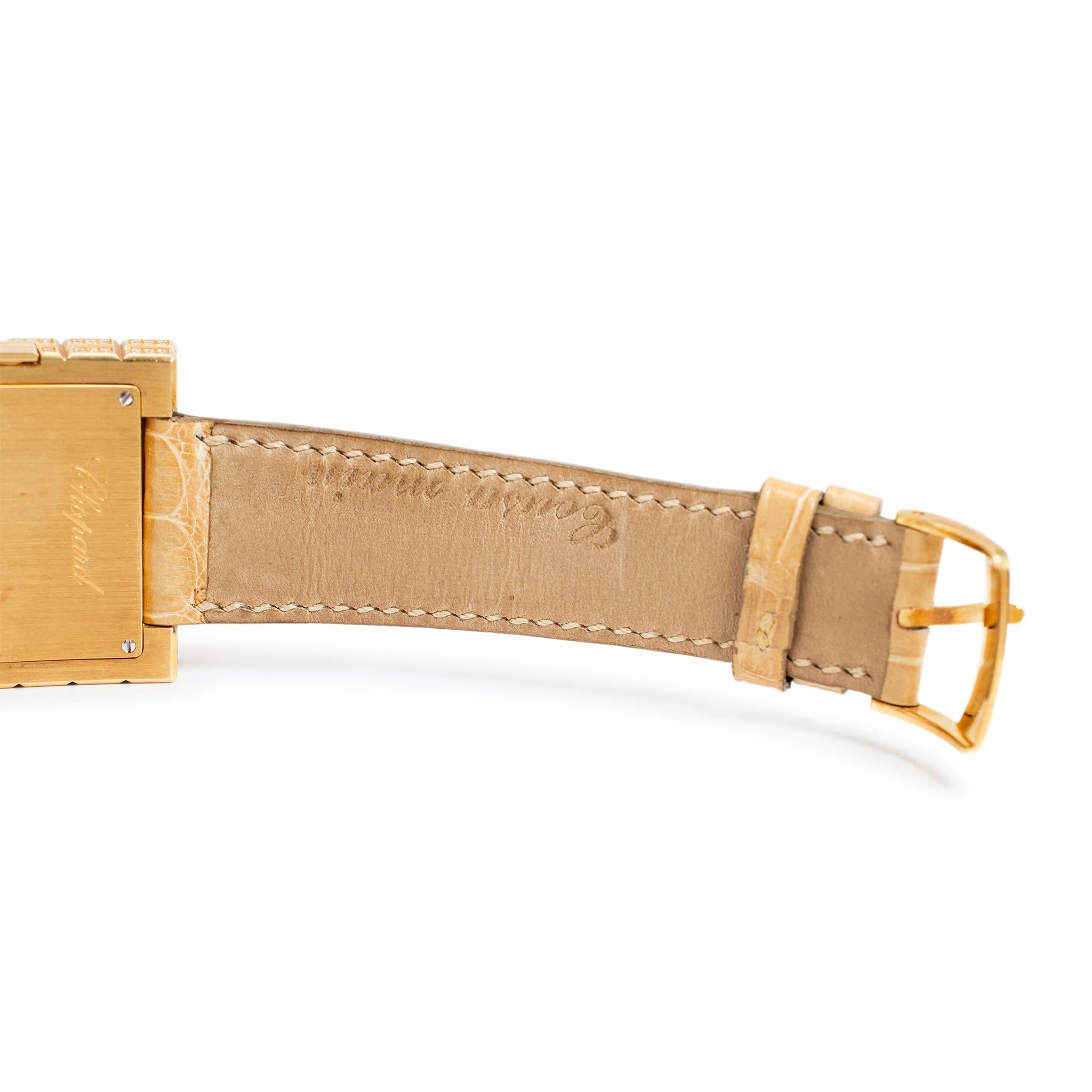 Montre Chopard Ice Cube 32MM 13/6858 Or jaune 18K Diamant Quartz en vente 2