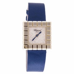 Chopard Ice Cube by De Grisobono Womens Quartz Watch 18k Solid Yg Diamond Dial