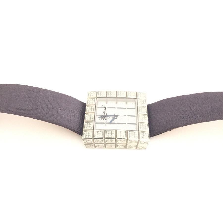 Damenuhr von Chopard mit Eiswürfel-Diamant 13-6858-8-20W (Rundschliff) im Angebot