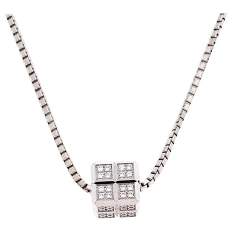 Chopard Ice Cube Diamond Necklace 79/6815/0W For Sale