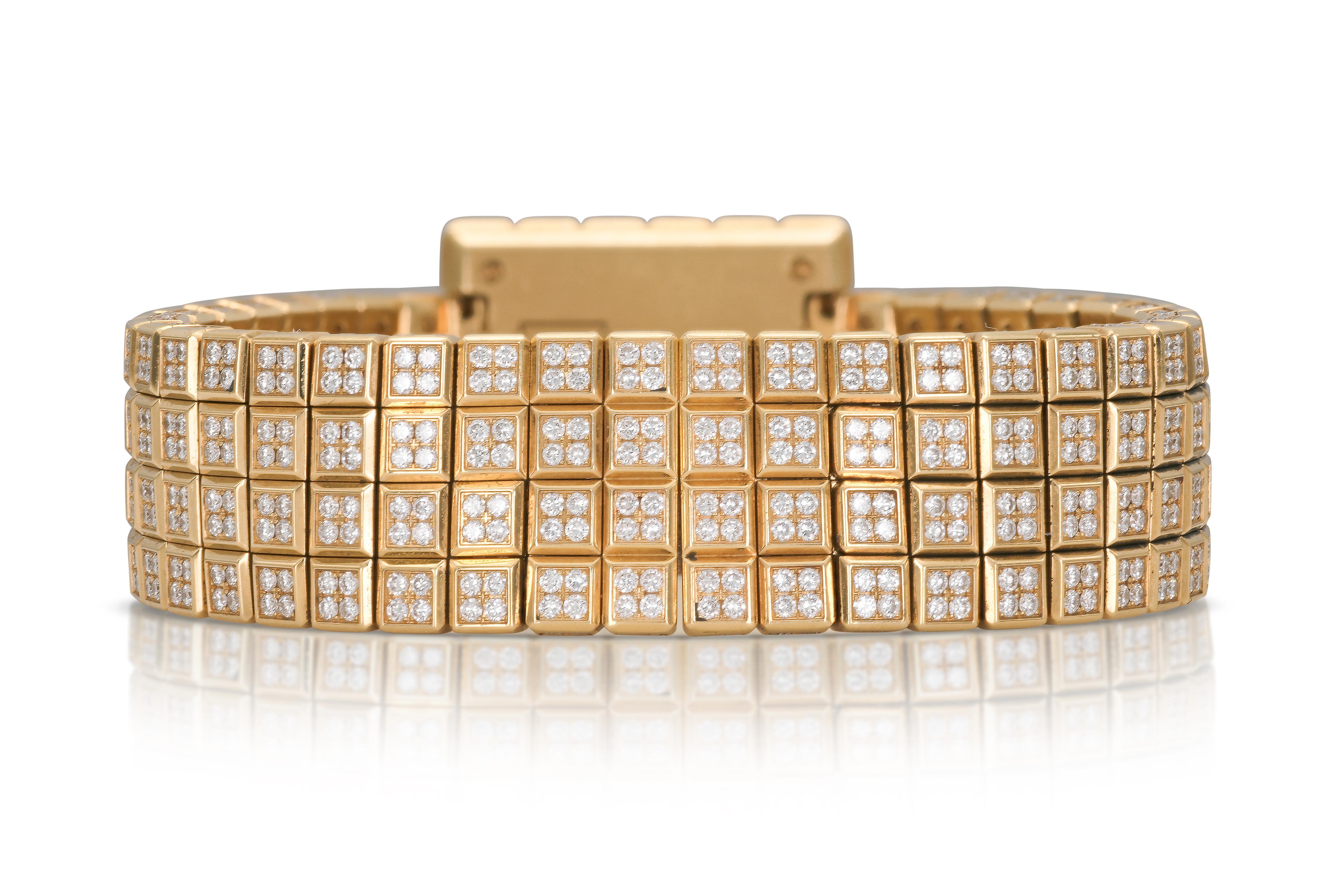 Chopard Ice Cube Diamond Watch In Good Condition For Sale In New York, NY