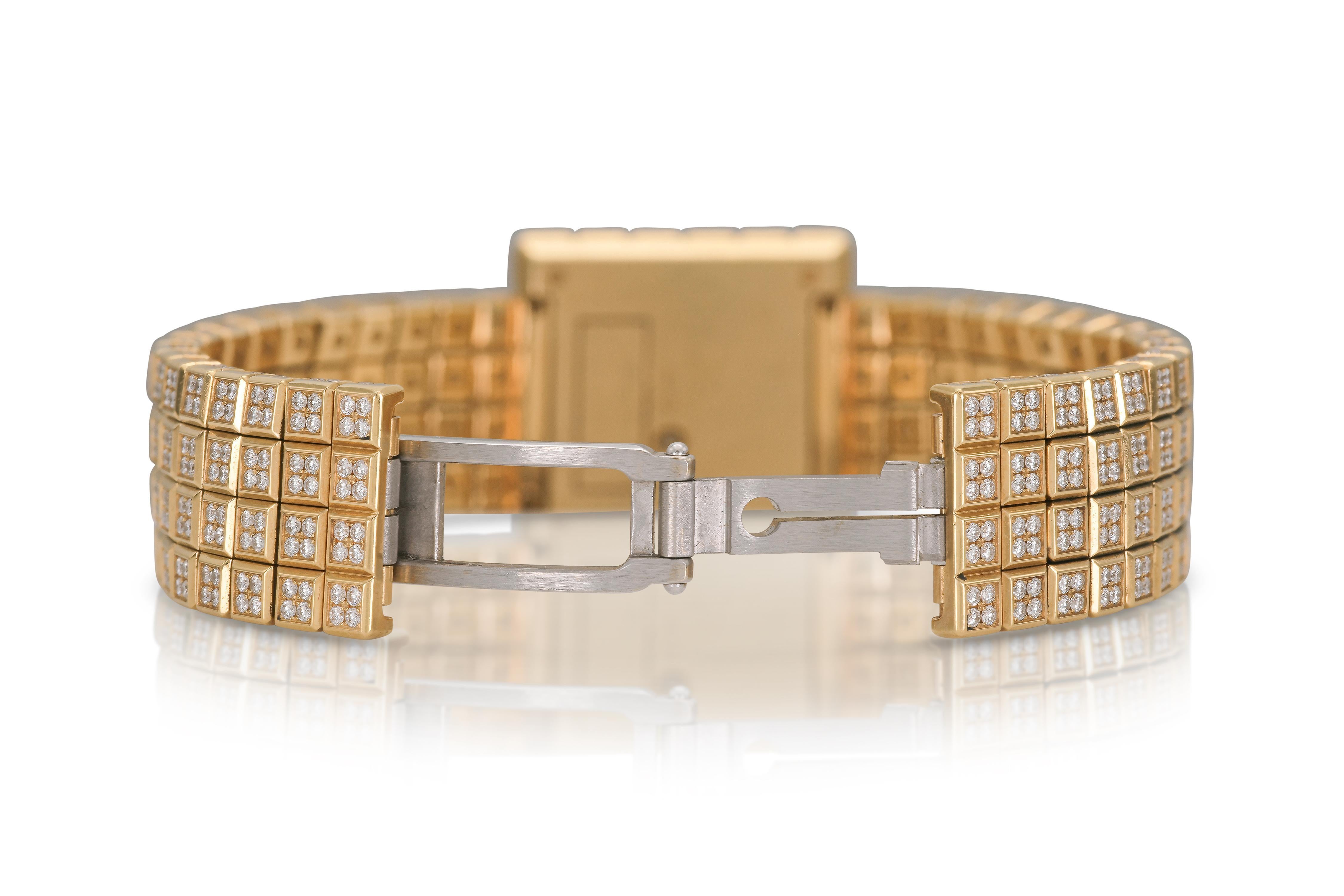 Women's Chopard Ice Cube Diamond Watch For Sale