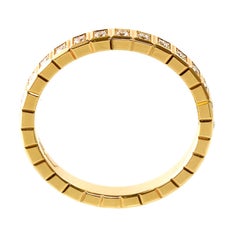 Chopard Ice Cube Anillo Eternidad Diamante Oro Amarillo