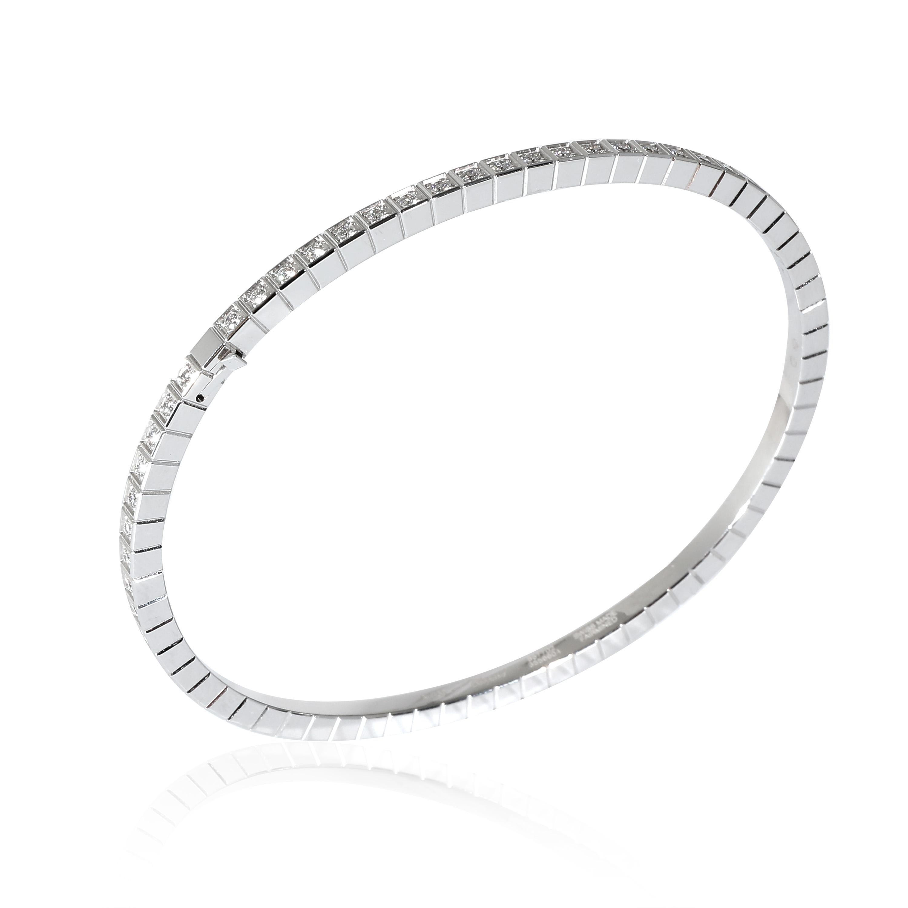 Chopard Ice Cube Eternity Diamond Bracelet in 18k White Gold 0.64 CTW In Excellent Condition For Sale In New York, NY