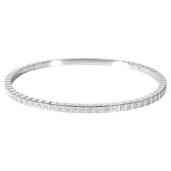 Chopard, bracelet d'éternité en or blanc 18 carats avec diamants taille glace 0,64 carat
