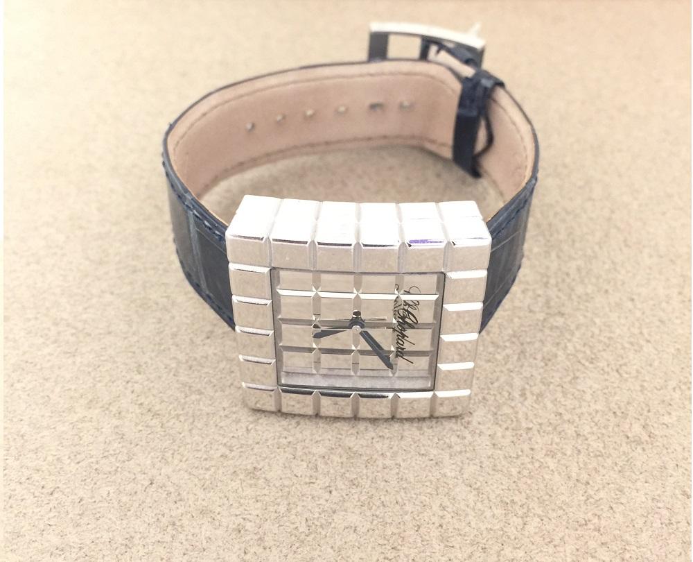 Women's or Men's Chopard Ice Cube Large White Gold Ladies Watch 12-7424-8W