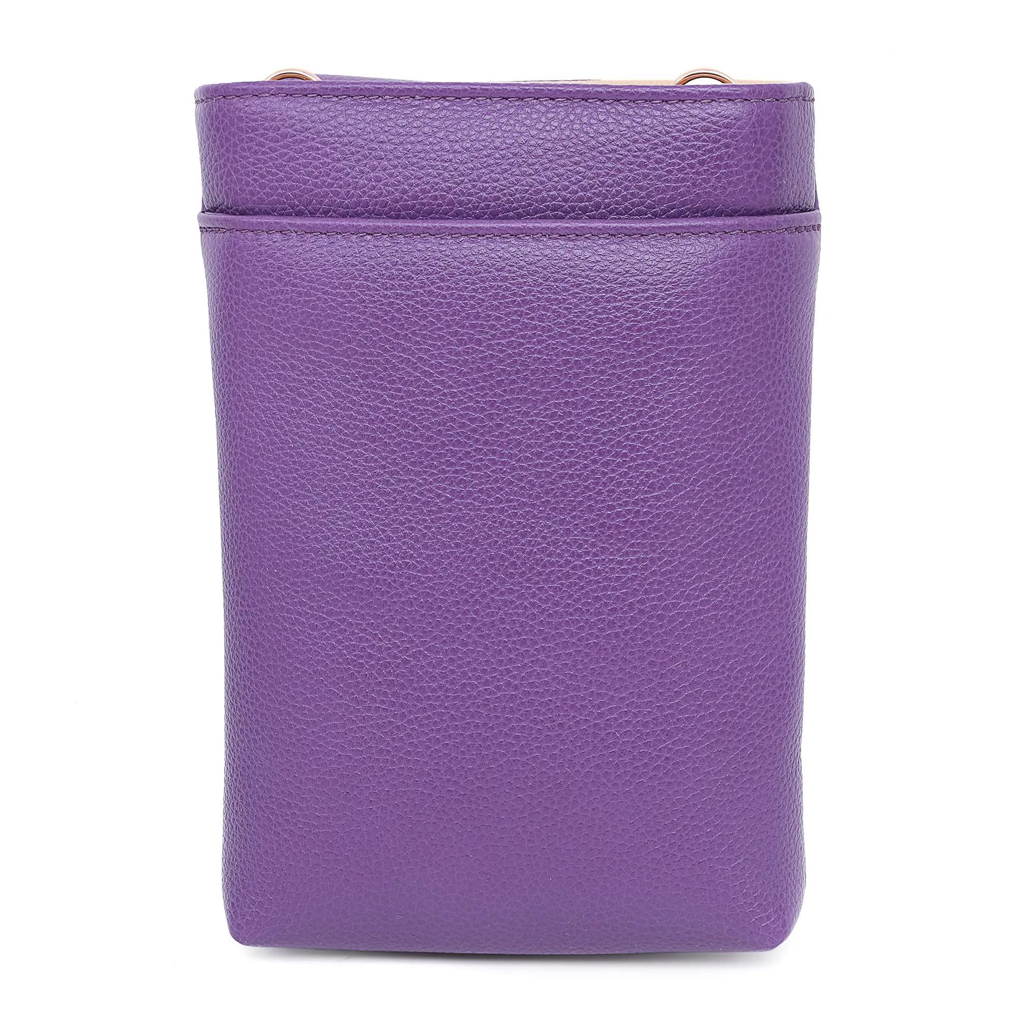 Chopard Ice Cube Purple Grained Leather Mini Bag 95000-1147 In New Condition For Sale In New York, NY