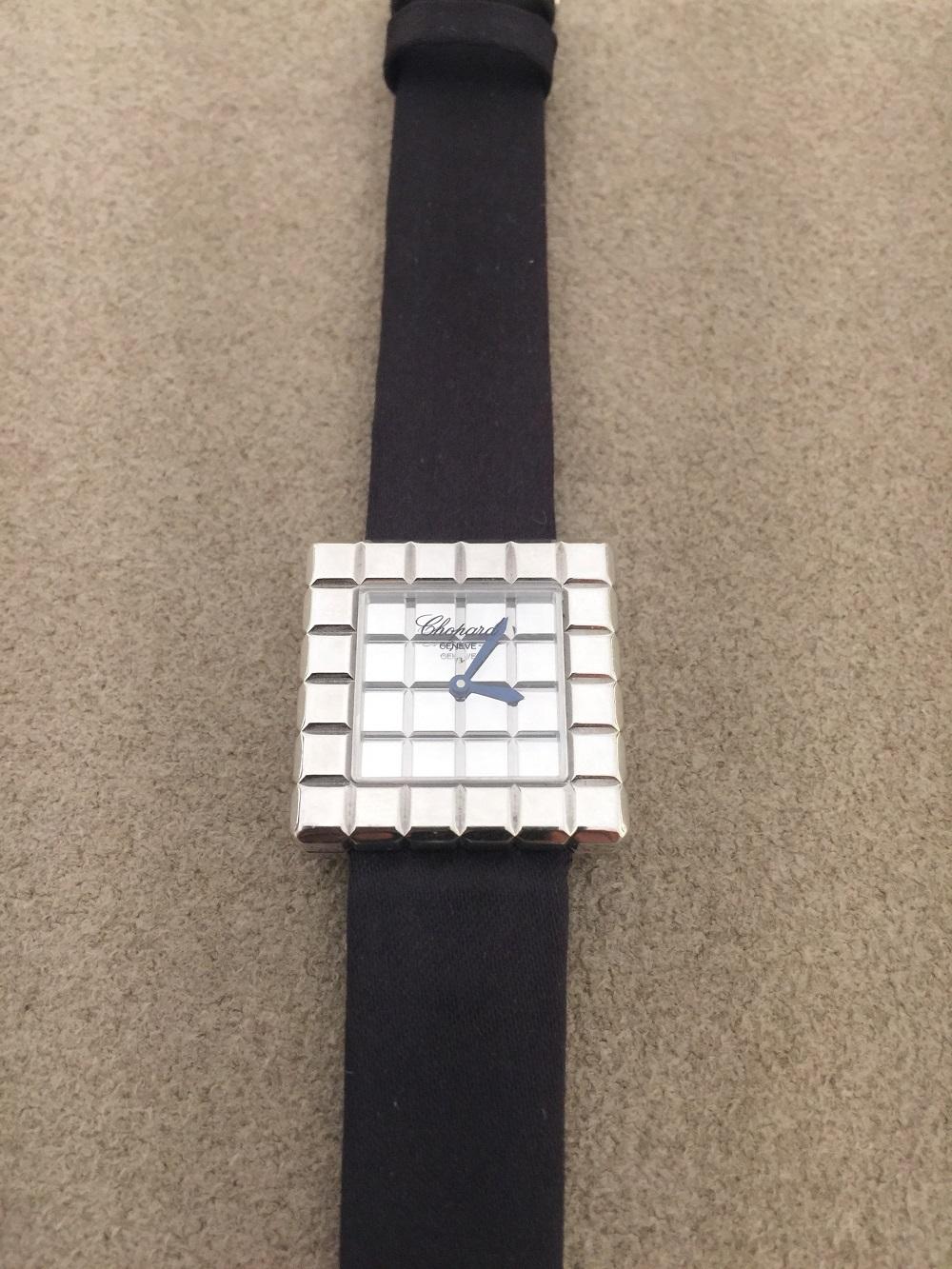 Chopard Ladies ice Cube Small Square Watch 
12/7407W