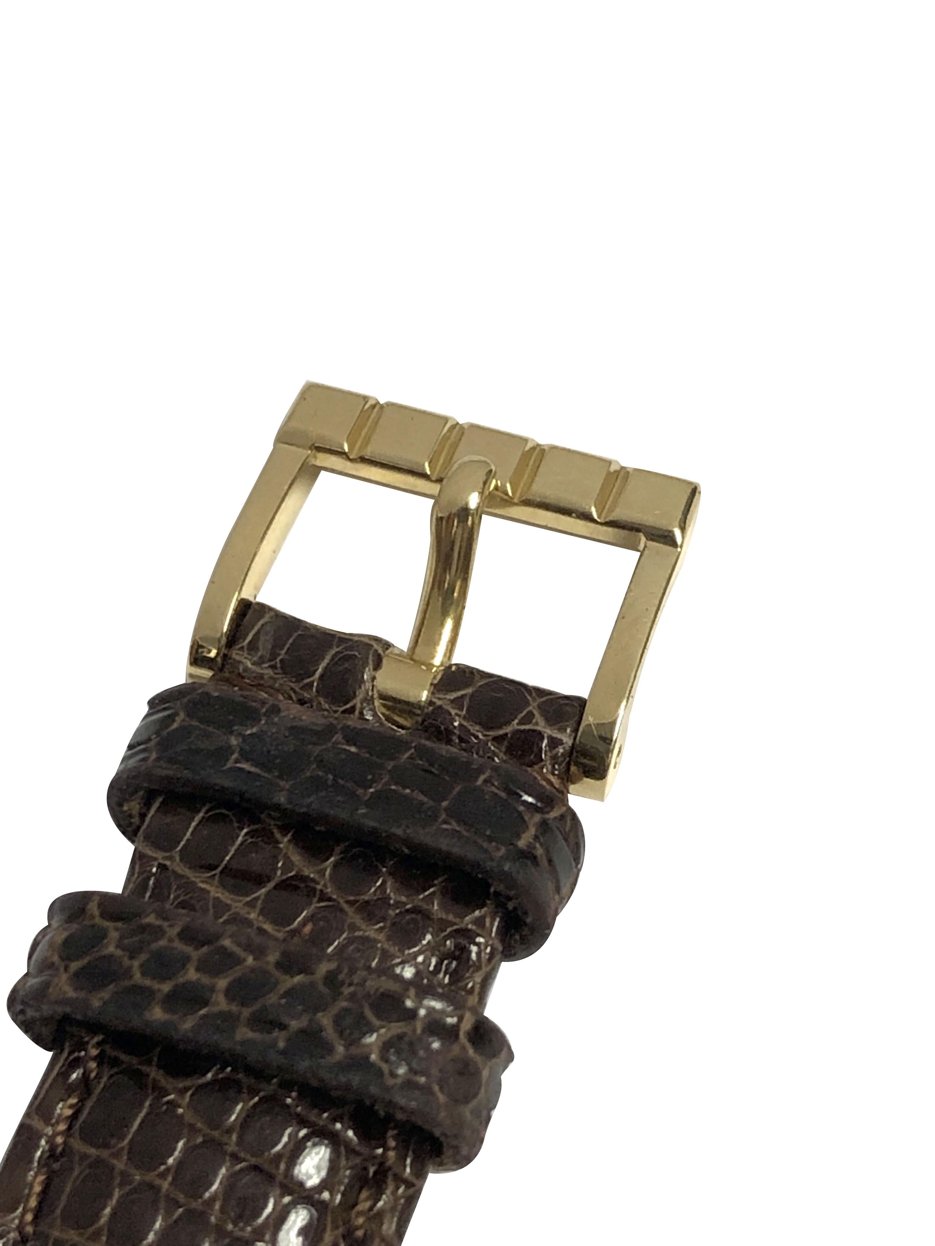 Women's or Men's Chopard Ice Cube Yellow Gold Ladies Quartz Wrist Watch