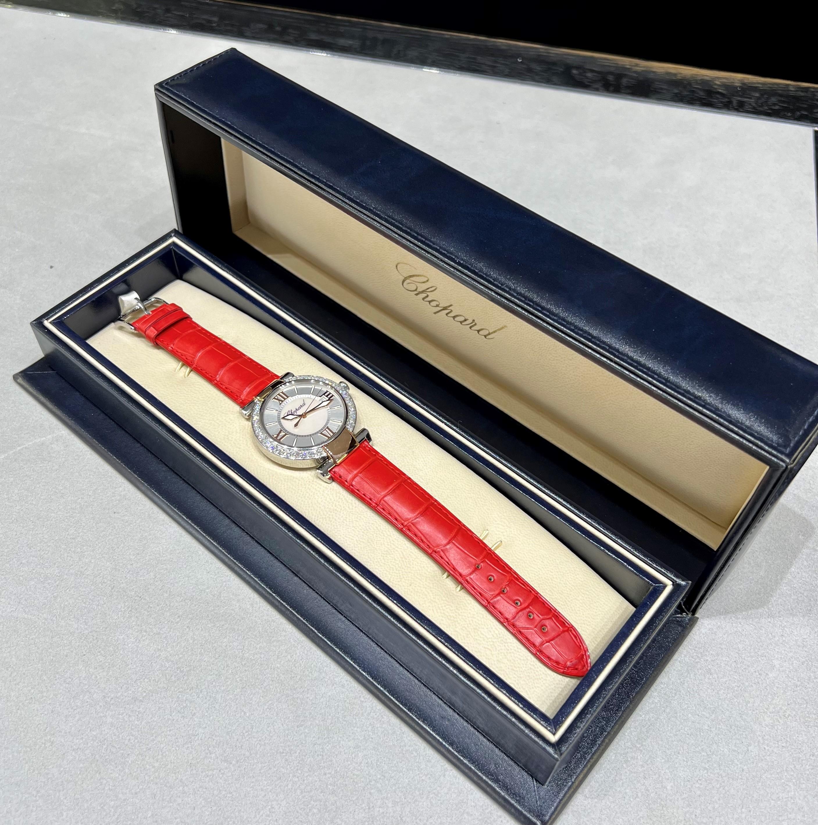 Modern Chopard Imperial 2 Tone Steel/ Gold Diamond Watch