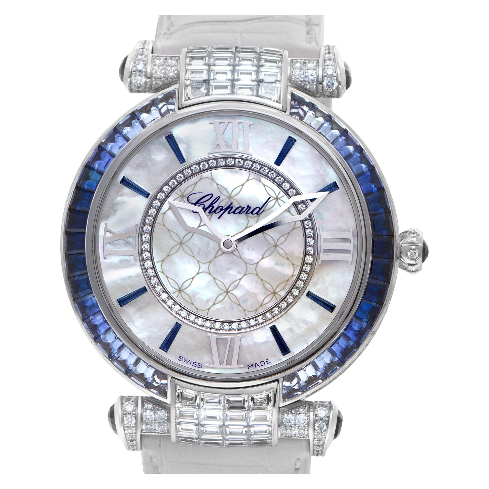 Chopard Imperial 384239-1013 18 Karat White Gold Mother of Pearl Dial In Excellent Condition In Surfside, FL