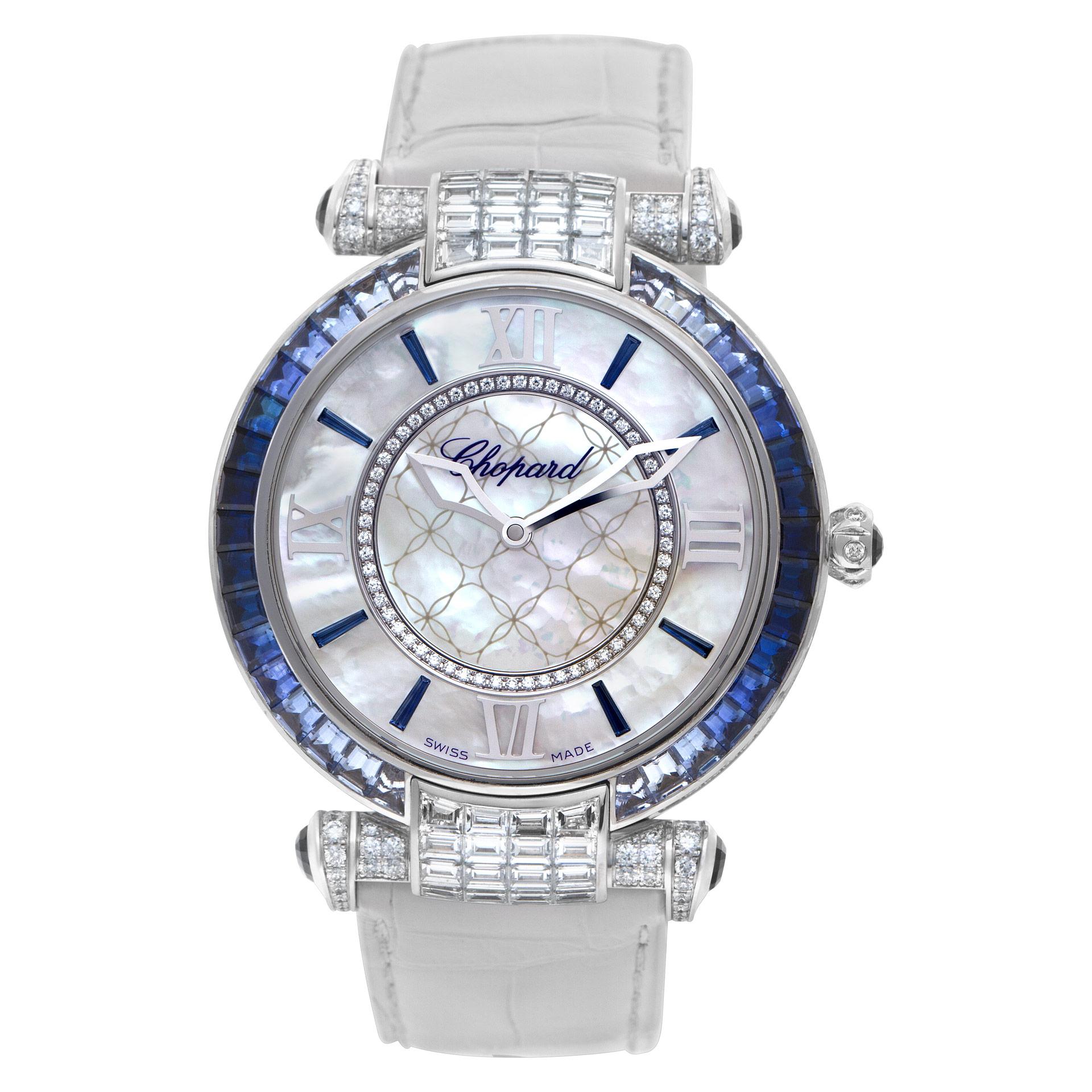 Women's or Men's Chopard Imperial 384239-1013 18 Karat White Gold Mother of Pearl Dial