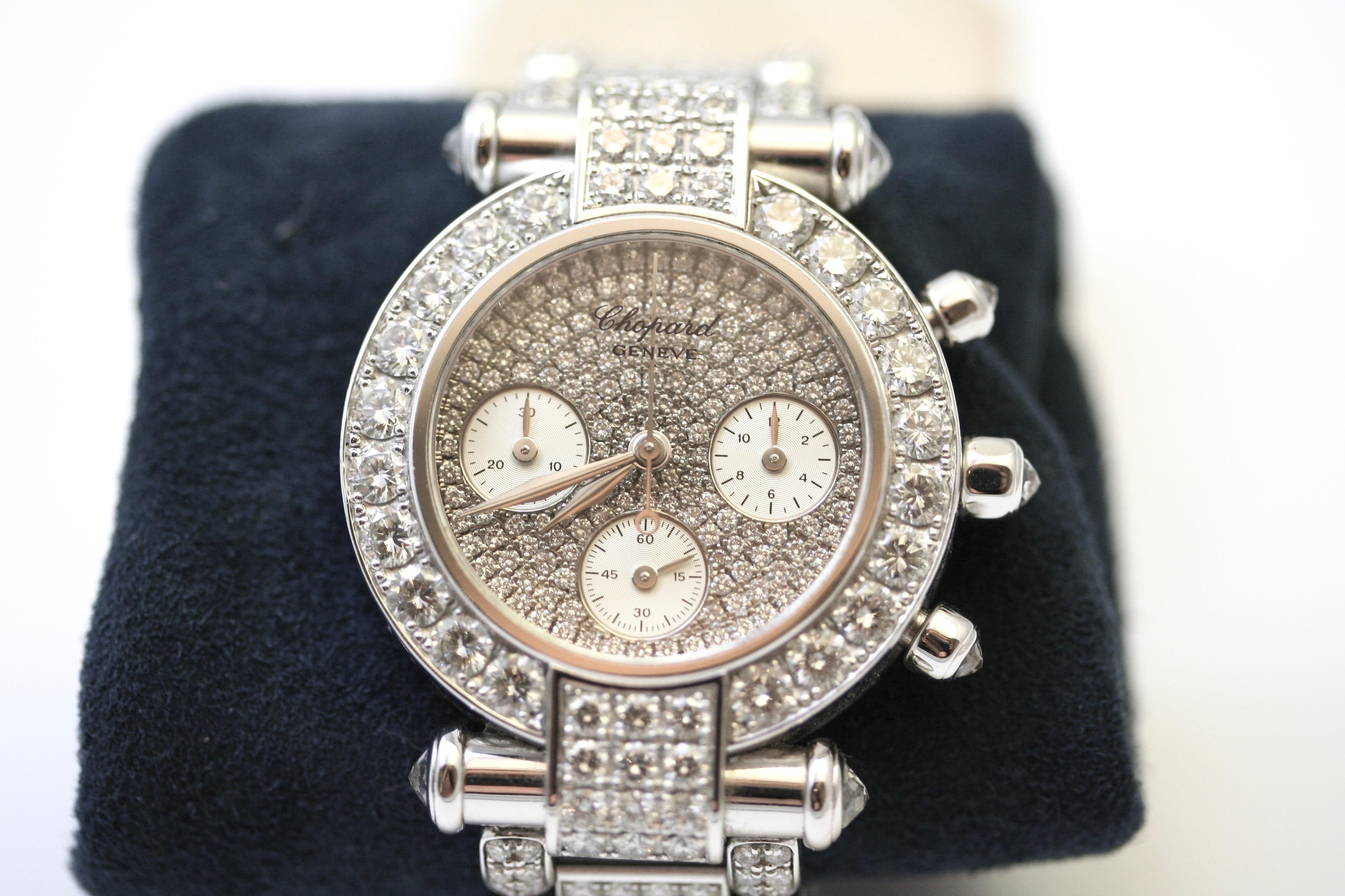 Brilliant Cut Chopard Imperiale Chronograph Diamonds Watch