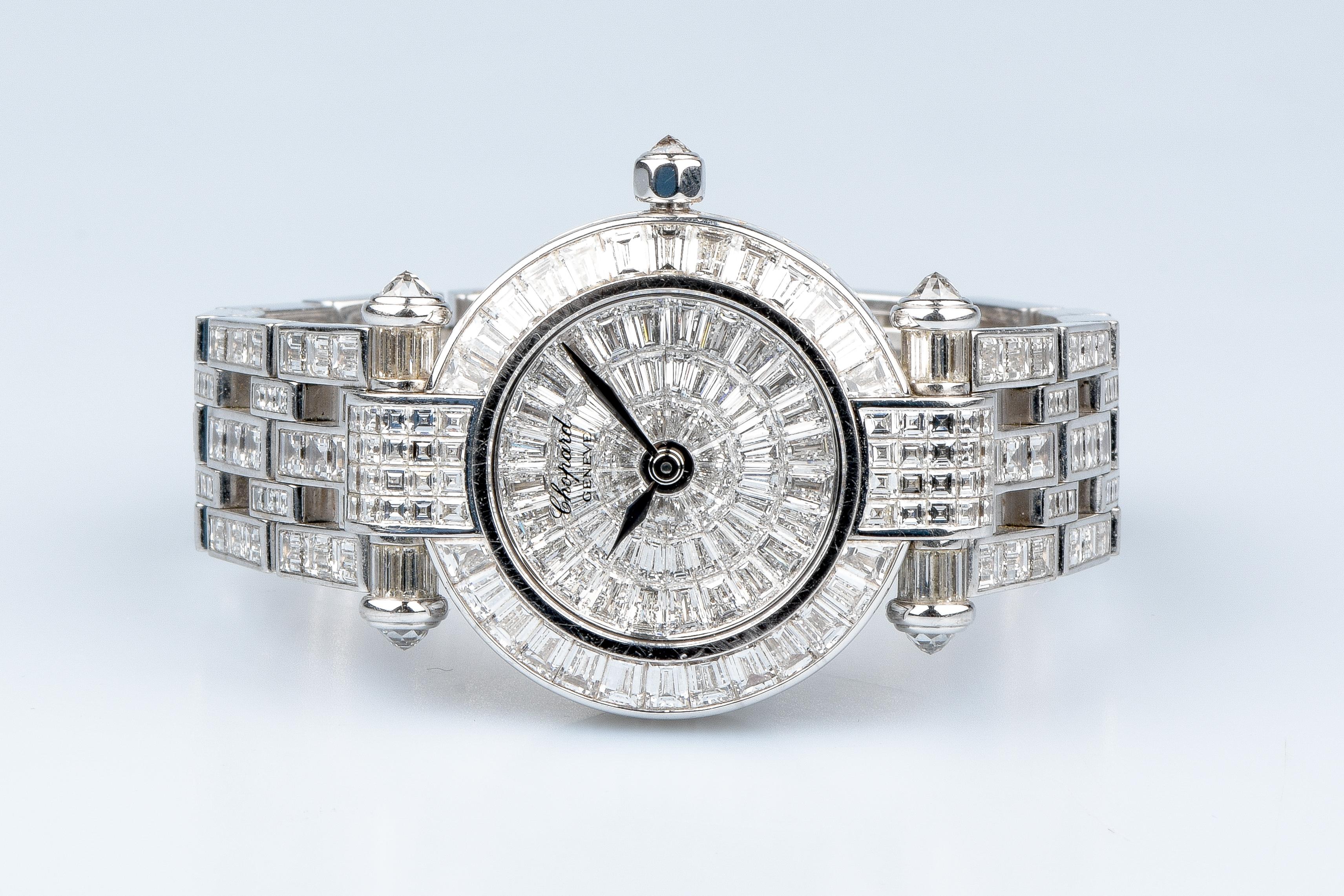 Chopard Imperiale Ladies Wrist Watch 18 Carat White Gold Full Diamonds 6