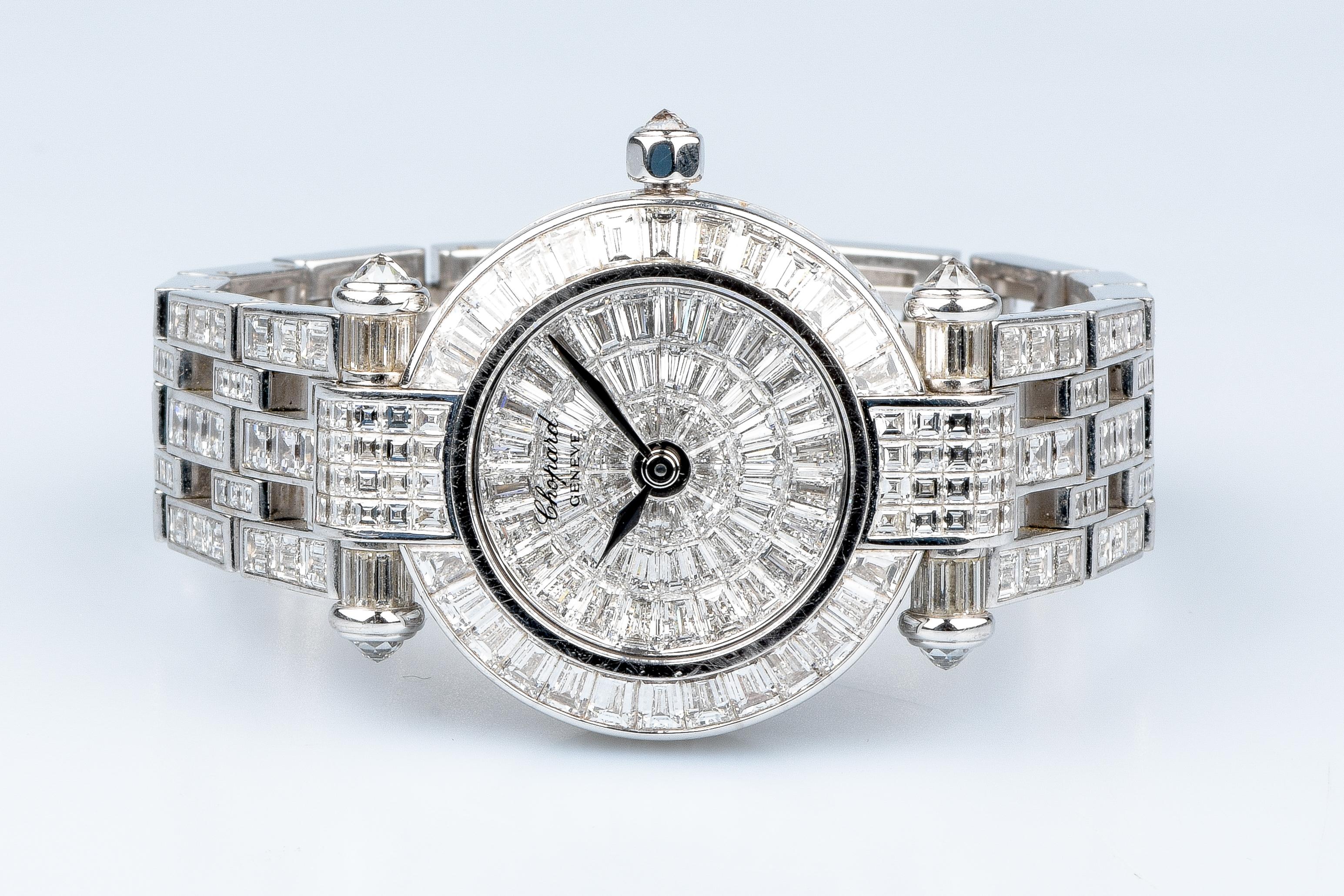 Chopard Imperiale Ladies Wrist Watch 18 Carat White Gold Full Diamonds 7