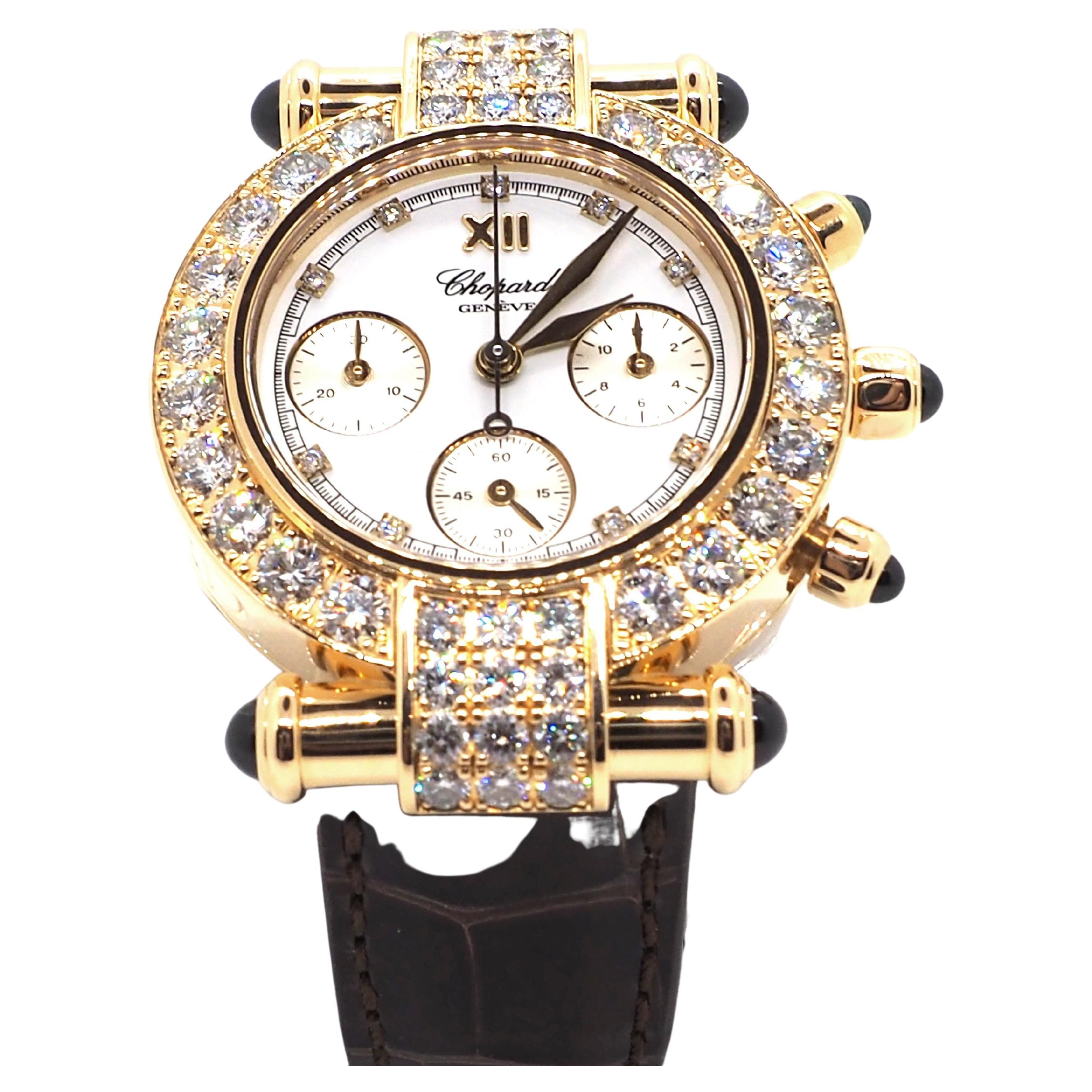 Chopard Imperial Diamond Ladies Watch Chronograph Bazel For Sale