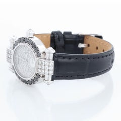 Chopard Imperial Gold Blanco Esfera Engastada con Diamantes y Bisel Engastado con Diamantes Negros 39/31