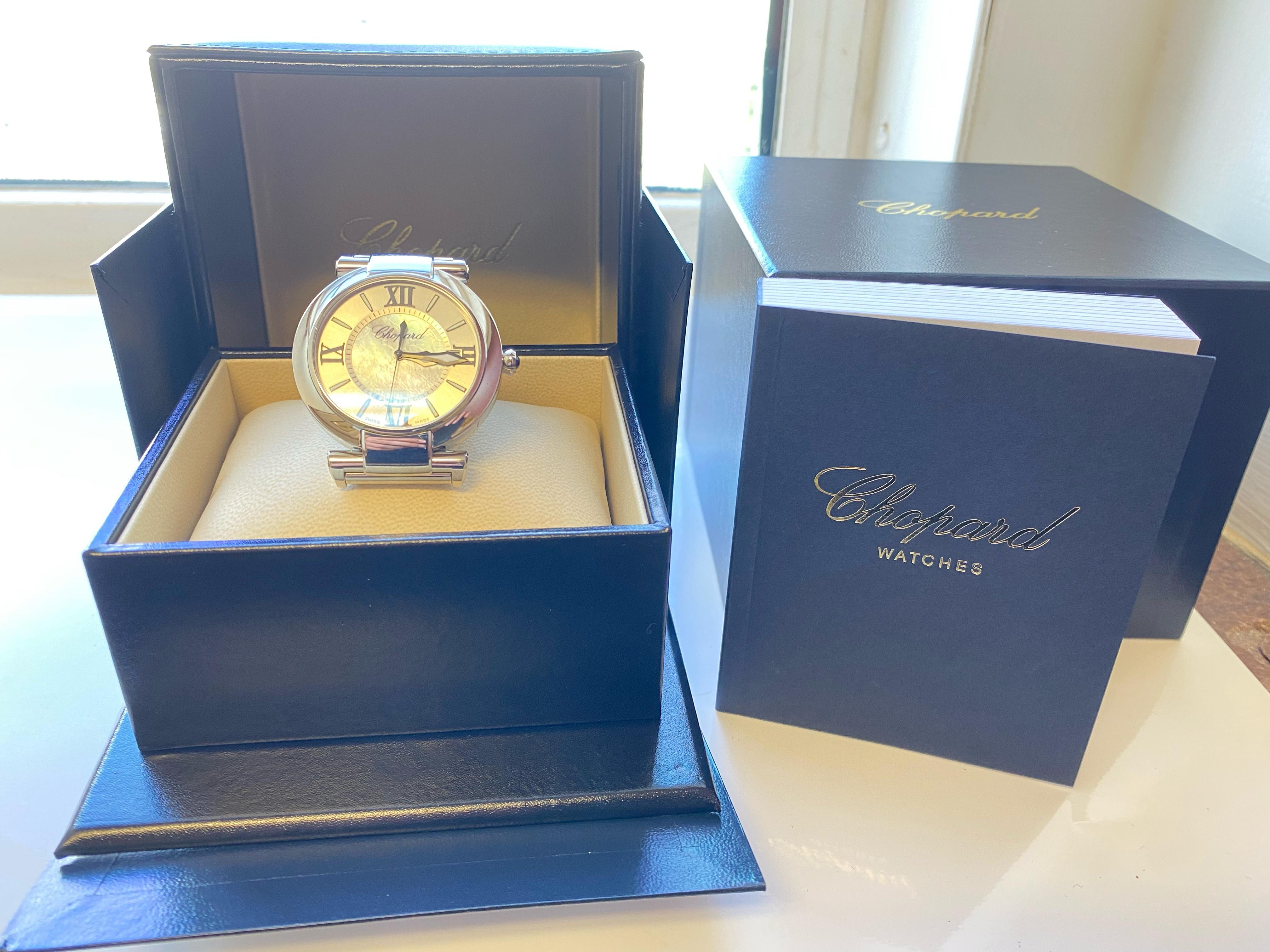 Chopard Imperiale Men's Stainless Steel with Box and Papers For Sale 2