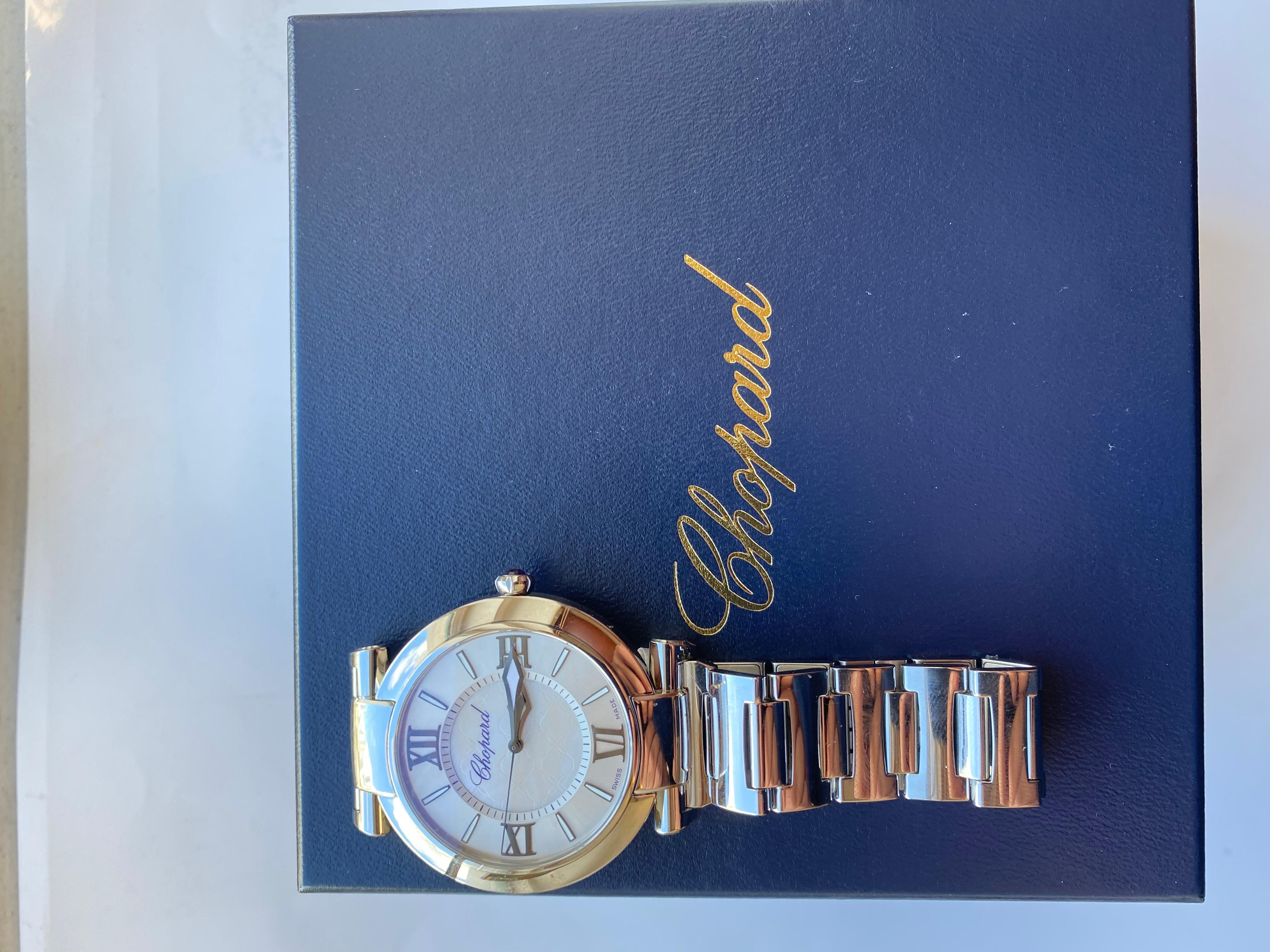 Chopard Imperiale Men's Stainless Steel with Box and Papers For Sale 3