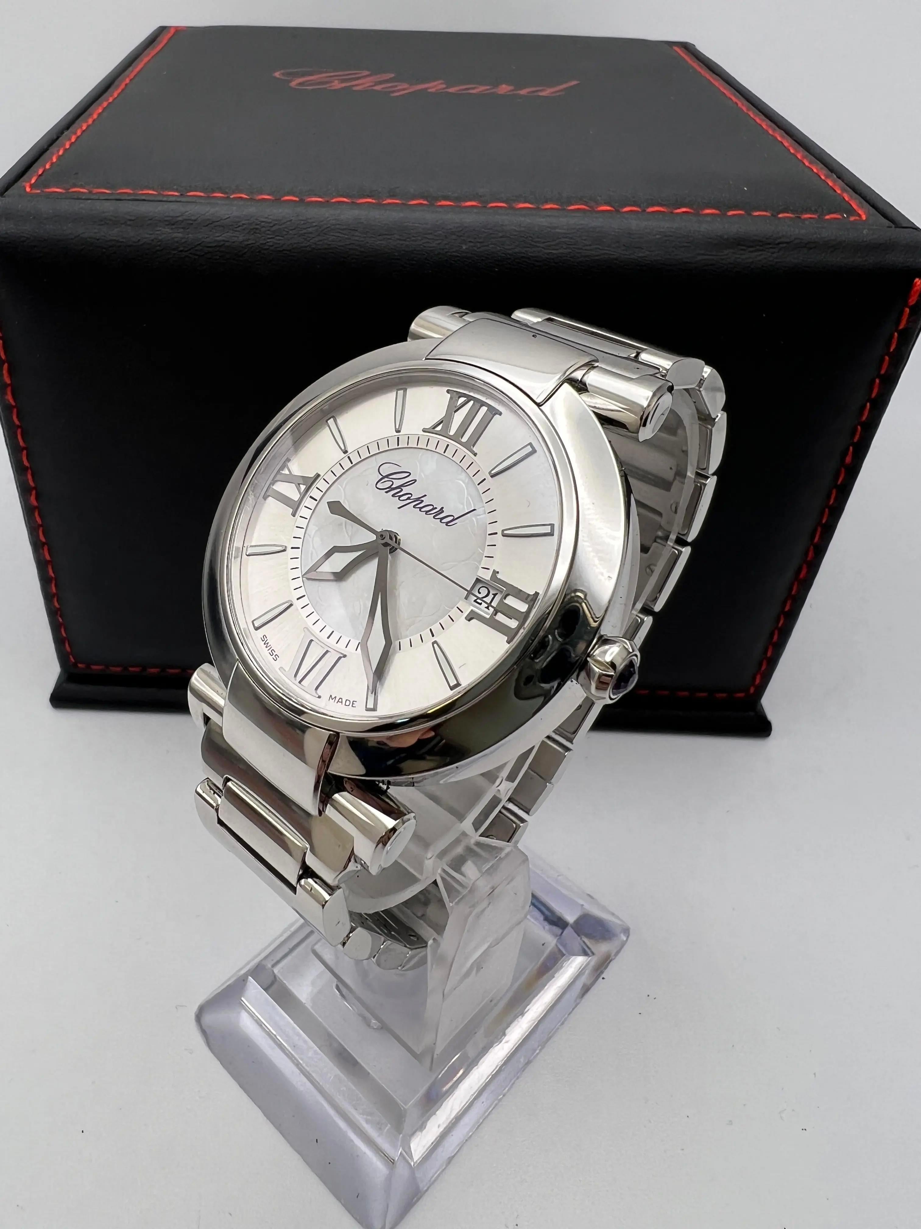 Chopard Imperiale 40mm Plata Madreperla Esfera Romana 388531-3011 Estuche en venta 2