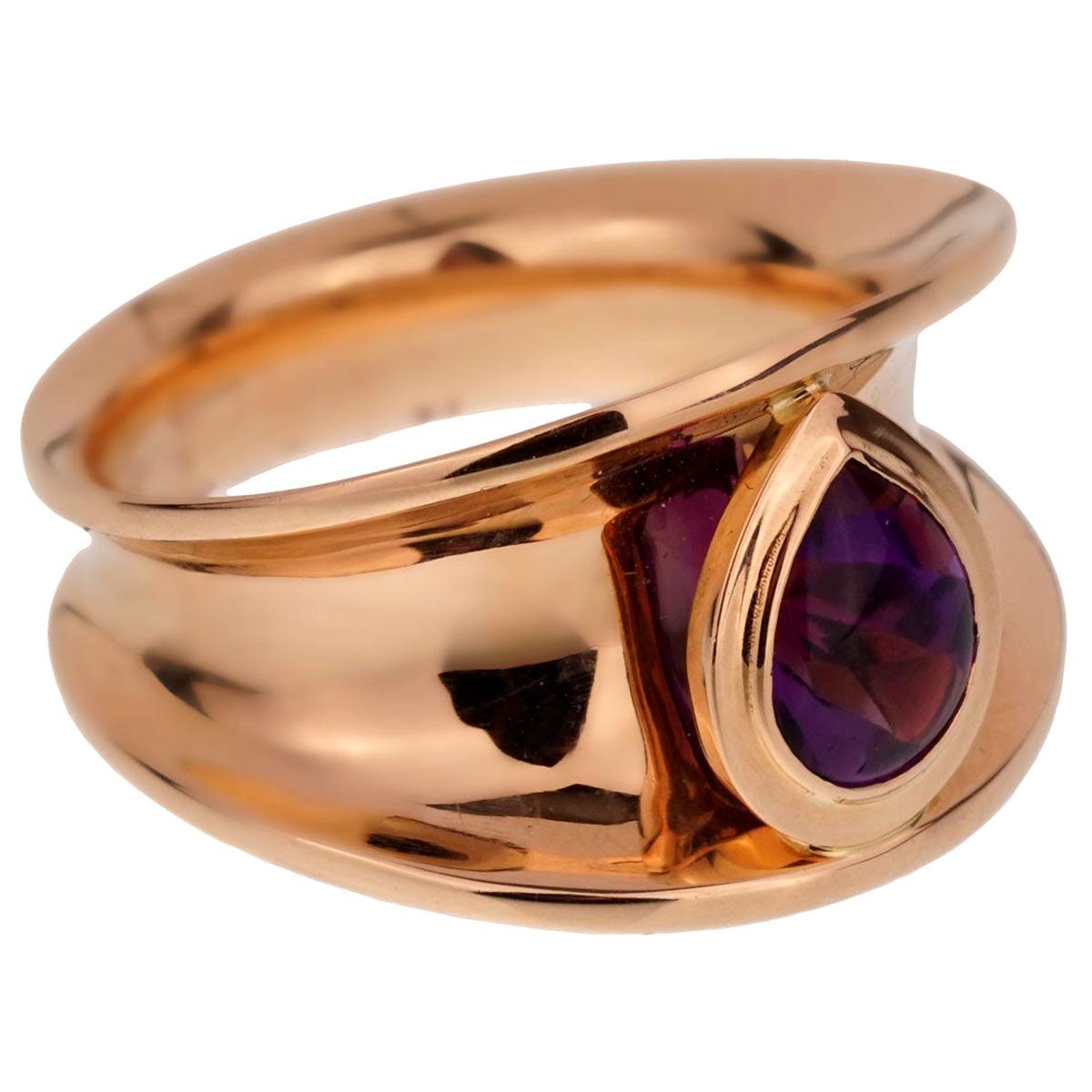 Chopard Imperiale Amethyst Rose Gold Ring