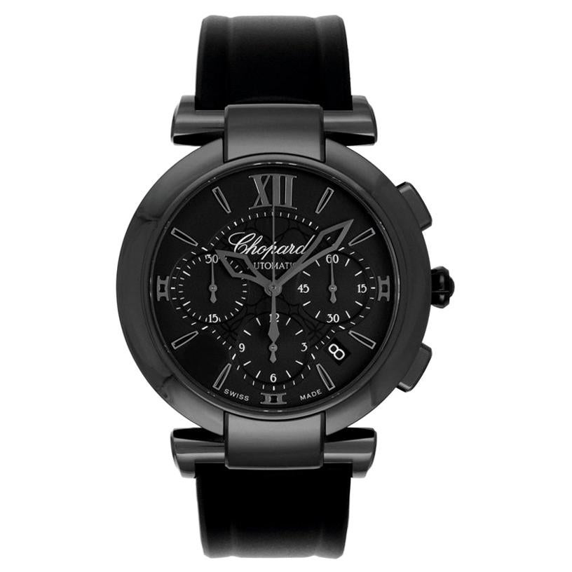 Chopard Imperiale Black Dial Black Rubber Men's Watch 388549-3007