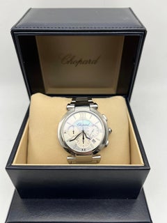 Chopard Imperiale Chronograph 40mm MOP Silver Dial 388549-3002 Box Papers