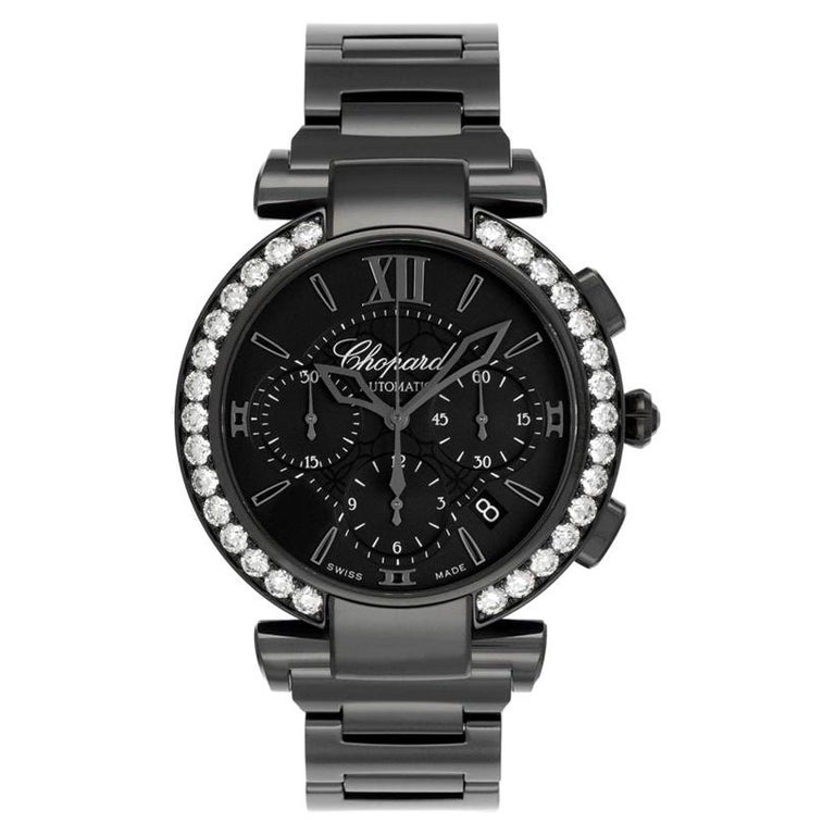 Chopard Imperiale Black Dial Black Rubber Men's Watch 388549-3007 For Sale  at 1stDibs | chopard imperiale men's watch