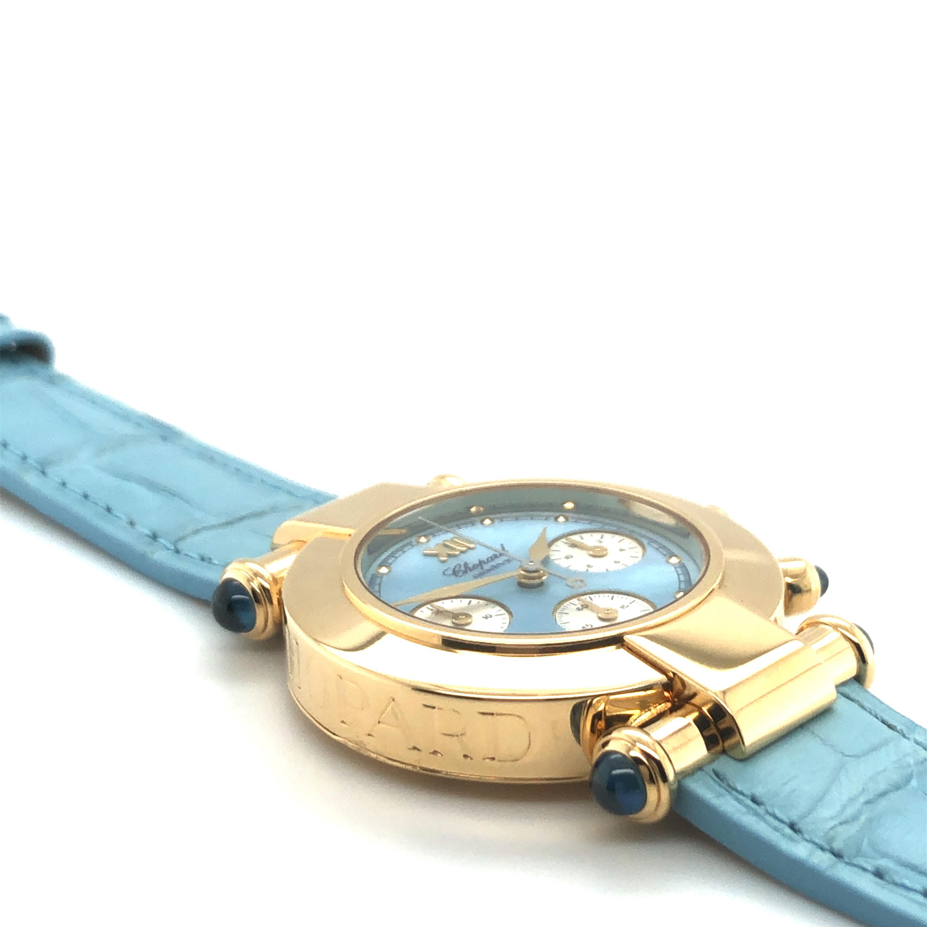 Chopard Imperiale Ladies Watch Chronograph in 18K Yellow Gold In Excellent Condition In Lucerne, CH