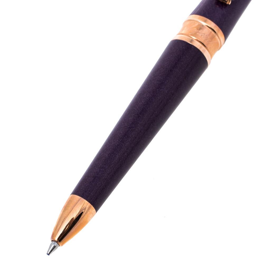 Chopard Imperiale Purple Resin Ballpoint Pen In Good Condition In Dubai, Al Qouz 2