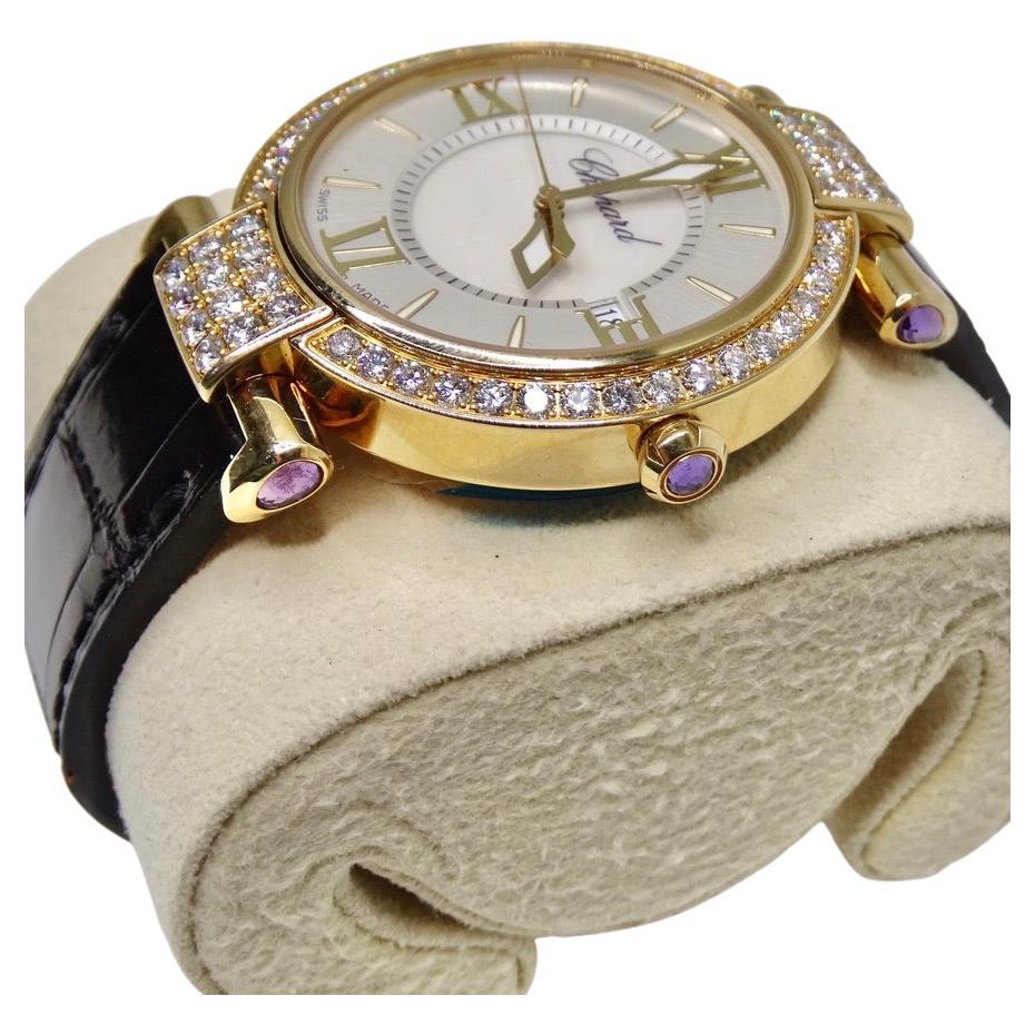 Chopard Imperiale Quartz 36mm Yellow Gold Diamond Watch In Good Condition In Scottsdale, AZ