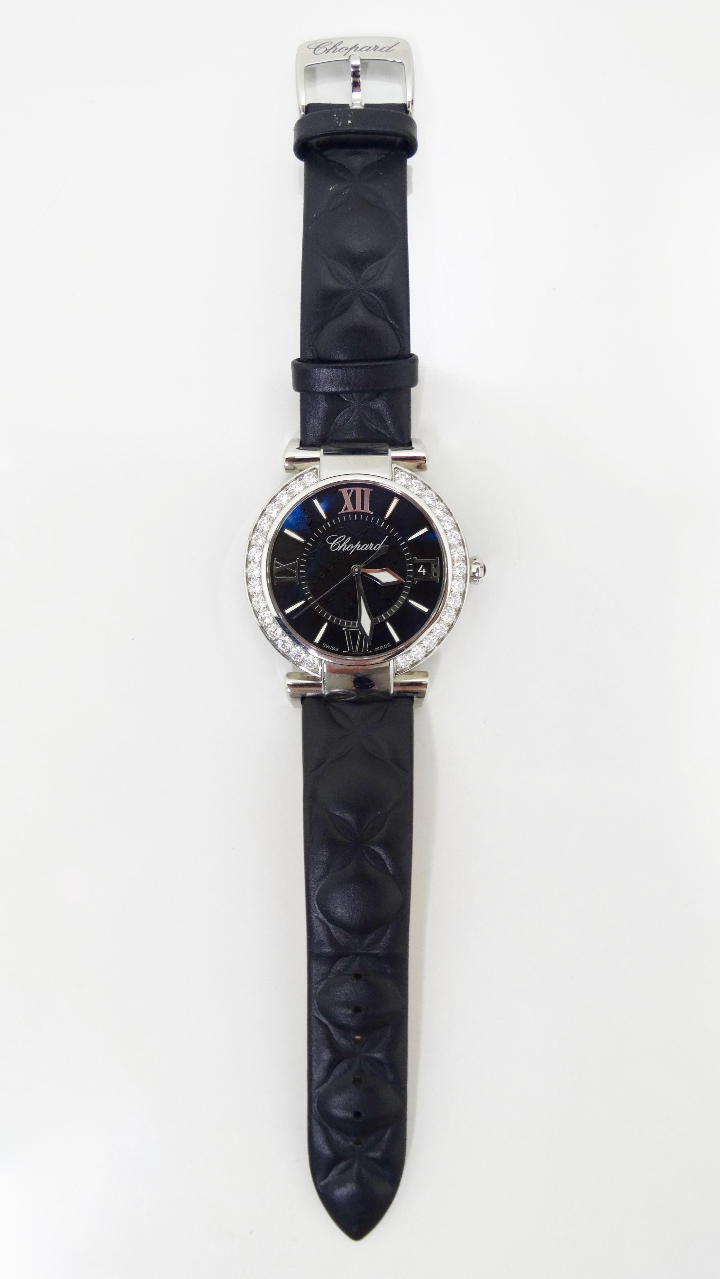 Round Cut Chopard Imperiale Steel Diamond Bezel Watch