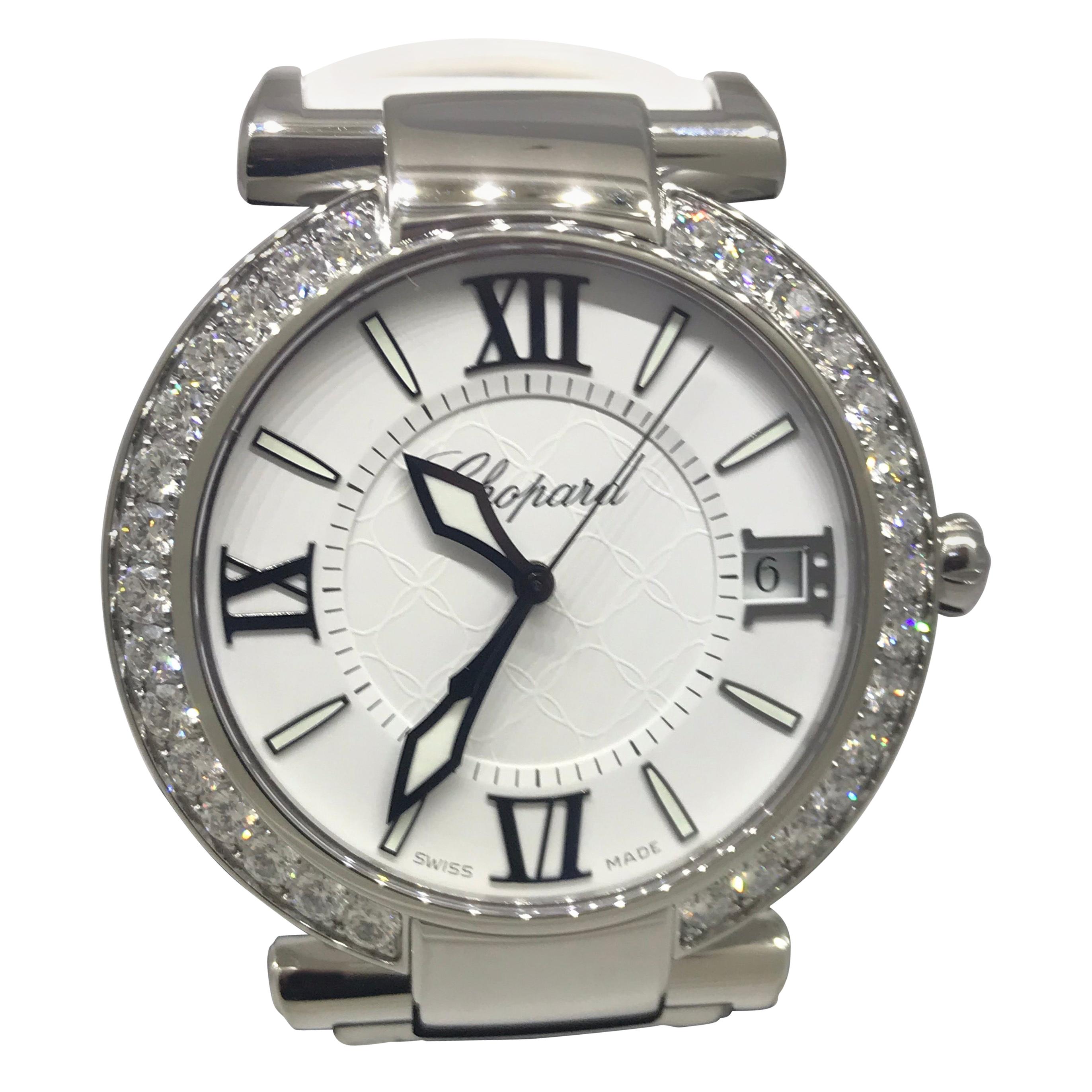 Chopard Imperiale White Dial Diamond Automatic Watch 38/8531 For Sale
